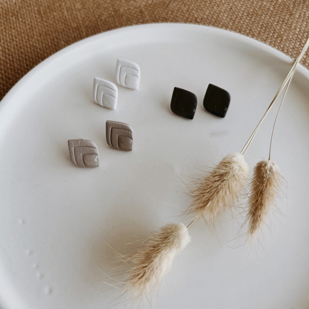 Clay Stud Earrings